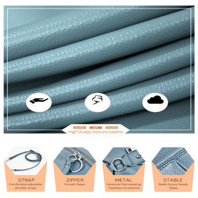 حقيبة يد نسائية من الجلد الطبيعي ، حقيبة حمل كاجوا...