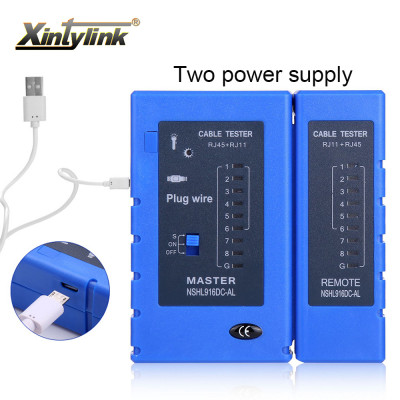 Xintylink شبكة rj45 اختبار أداة سلك RJ11 rj12 خط الهاتف 8p8c 6p4c rg45 rj 45 الإنترنت 8p إيثرنت كابل lan المسلسل اختبار