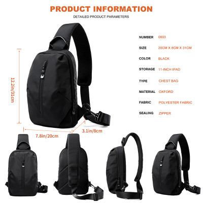 حقيبة حبال MOYYI للرجال ، حقيبة صدر نايلون مضادة ل...