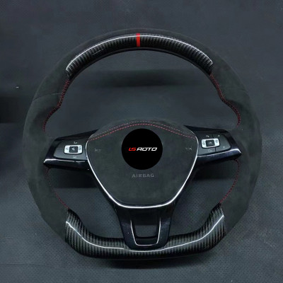 عجلة القيادة الكربونية الحقيقية لسيارات فولكس فاجن...