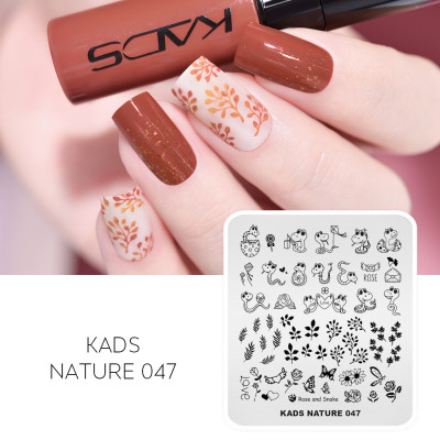 KADS Nature 047 مسمار ختم لوحات ثعبان فراشة ارتفع...