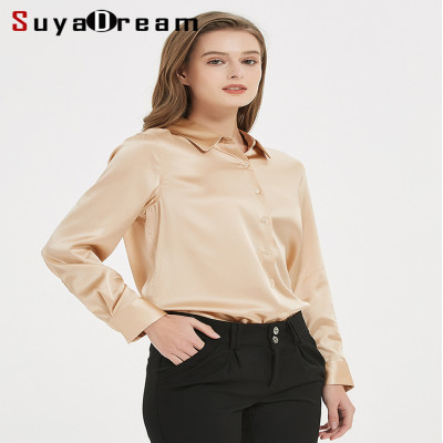 SuyaDream ملابس النساء قمصان امرأة 95 الحرير 5 دنة...