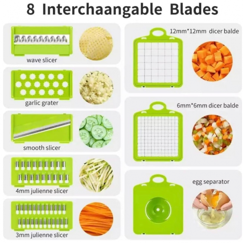 قطاعة خضروات متعددة الوظائف 13 في 1