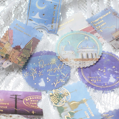 45 قطعة/الحزمة البرنز ختم ملصقات حزمة DIY بها بنفس...