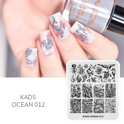 العالم تحت الماء مسمار ختم لوحة الأعشاب البحرية قن...