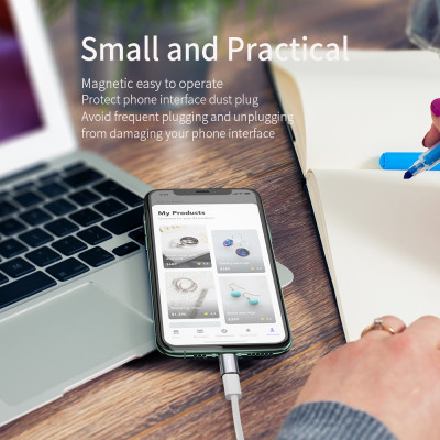 FONKEN كابل مغناطيسي نصائح موبايل كبل شحن الهاتف م...