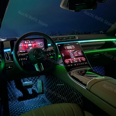 جديد 64 لون LED نشط المحيطة ضوء لمرسيدس بنز 2021 +...