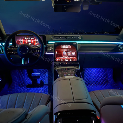 جديد 64 لون LED نشط المحيطة ضوء لمرسيدس بنز 2021 +...