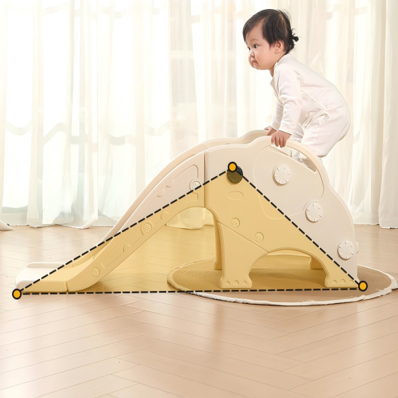 زحليقة علي شكل فيل مع حلقة كرة سلة 117*32*40 سم