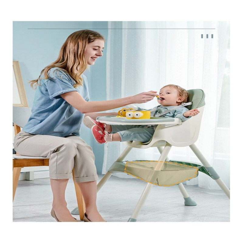 كرسي مرتفع للأطفال 4 في 1 ، مقعد معزز لكرسي تغذية...
