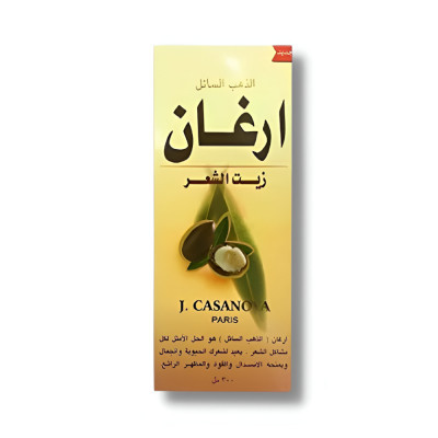 جيه كازانوفا زيت شعر 300 مل الارغان الذهب السائل