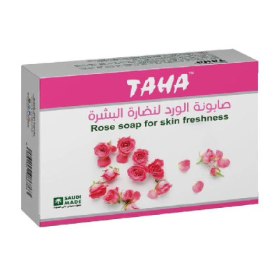 طاها صابون قالب 75 جرام بالورد