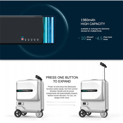 Travel Suitcase Luggage Smart Electric Riding Suit...