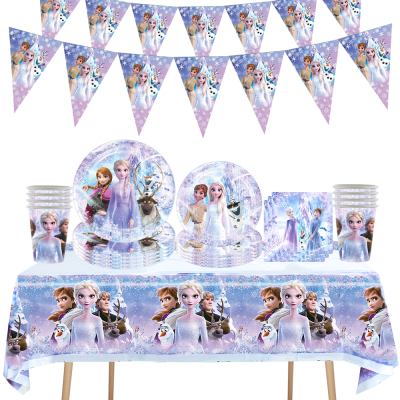 Disney Frozen birthday decoration cups plates napkin banner children Anna and Elsa balloons cupcake baby shower party supplies dec...