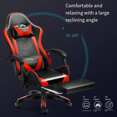 كرسي ألعاب كرسي مكتب مريح من جلد البولي يوريثان كر...