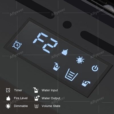 مدفأة تفتيت ثلاثية الأبعاد لغرفة المعيشة مدمجة متع...