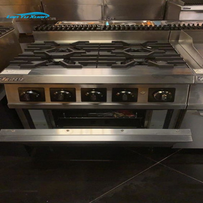 موقد غاز للمطاعم 4 و5 شعلات فرن كهربائي مع أفضل فر...