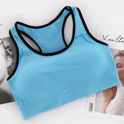Mesh Sports Bra Hollow Out Sport Top Seamless Fitn...