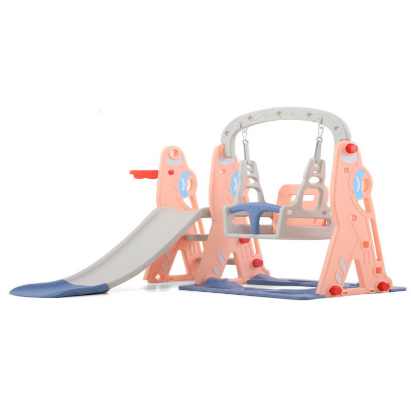 زحليقة مع مرجيحة علي شكل طائرة مع طوق كرة سلة 3*1,...