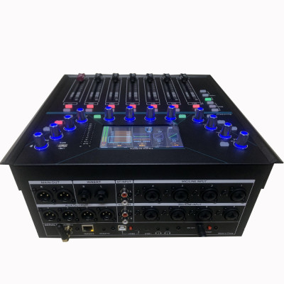 خلاط رقمي مباشر احترافي SenMicre X12 مزود بـ 12 قن...