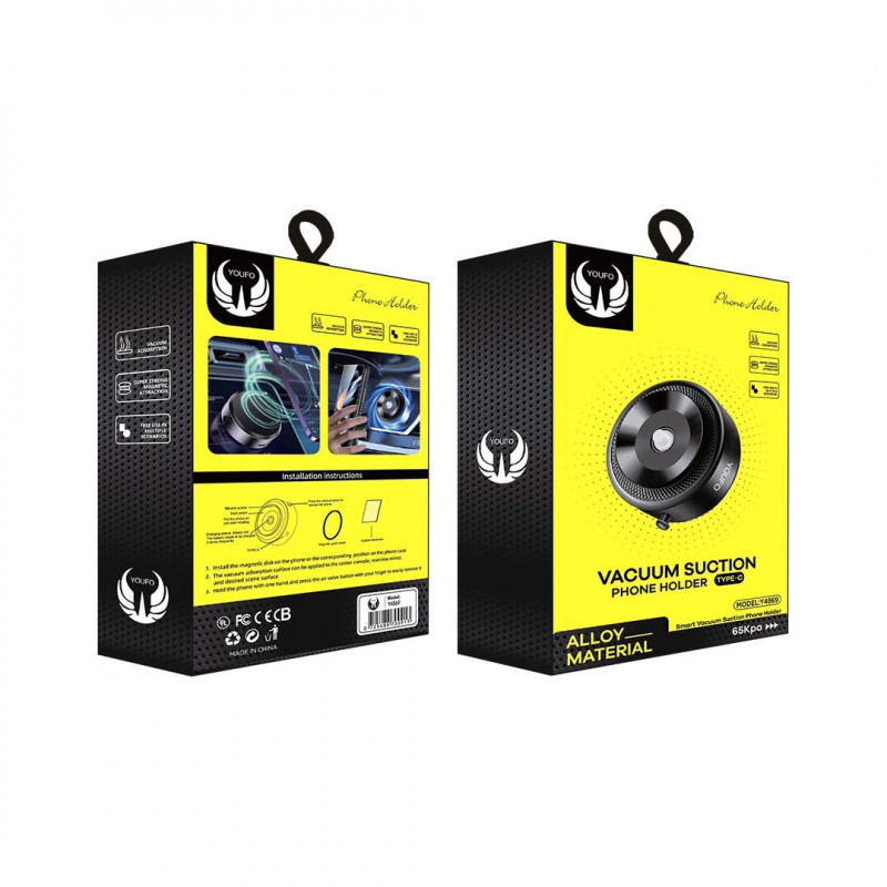 حامل جوّال مدمج بتقنية الشفط للسيارة من YOUFO