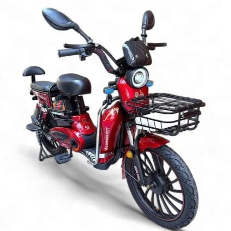 دراجة كهربائية 60 فولت بمقعدين وسلة أمامية من الوك...