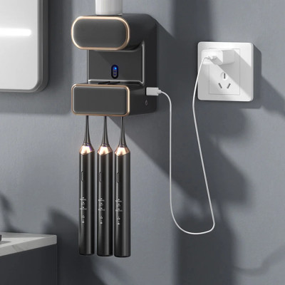 موزع معجون أسنان بمستشعر تلقائي ، فتحات 3 أوضاع ،...