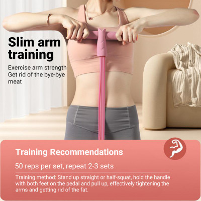 أربطة مقاومة للتمارين المنزلية ، ساحبة دواسة اليوغ...