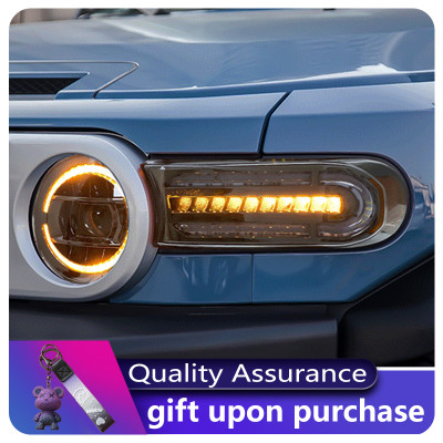 مصباح أمامي ليد ديناميكي DRL لتويوتا FJ كروزر-، مص...