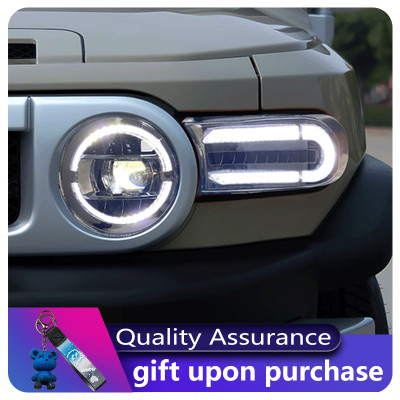 مصباح أمامي ليد ديناميكي DRL لتويوتا FJ كروزر-، مص...