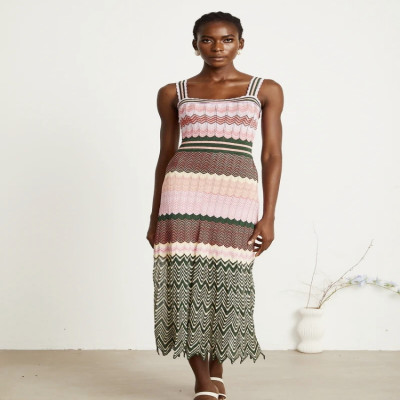 تصميم العلامة التجارية الفاخرة محبوك متعرج مرونة ع...