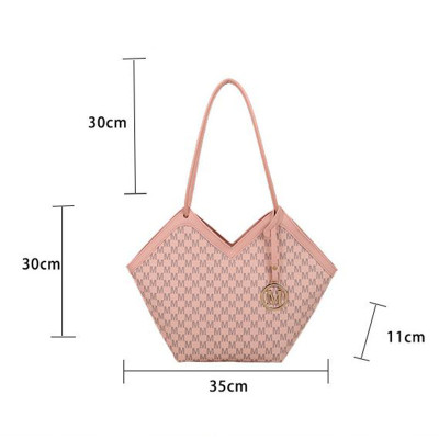 حقيبة كتف فاخرة خفيفة متقدمة طباعة حروف M حقيبة يد...