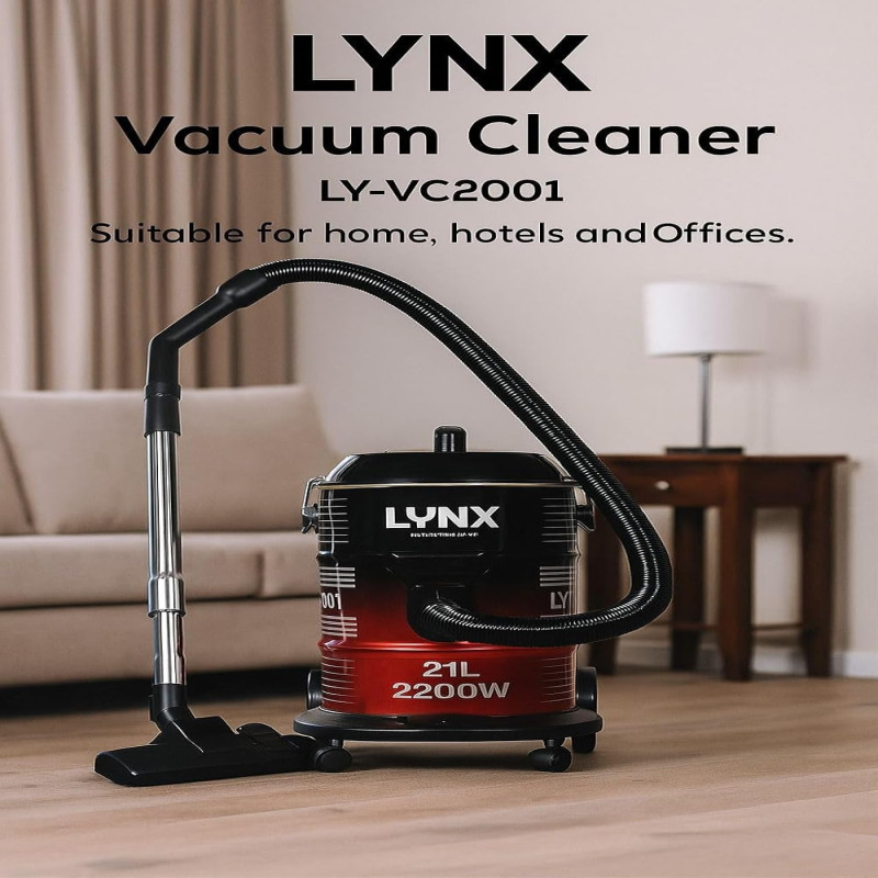 لينكس مكنسة كهربائية | 2200 واط | سعة كيس غبار 21...