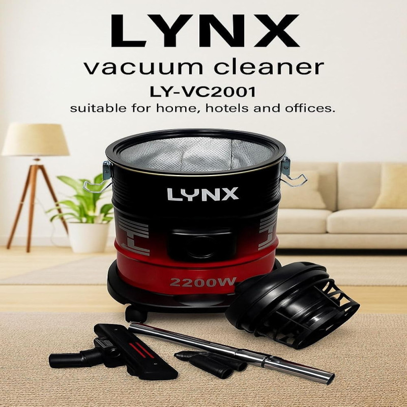 لينكس مكنسة كهربائية | 2200 واط | سعة كيس غبار 21...