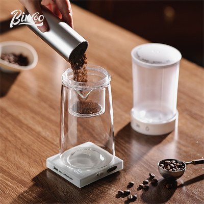 ماكينة صنع القهوة الباردة من Bincoo سعة 450 مل، وع...