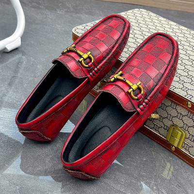 man shoes Leather Casual Shoes For man Luxury Hand sewn Fashion Flats Summer Breathable Outdoor Male Slip On Loafers Designer