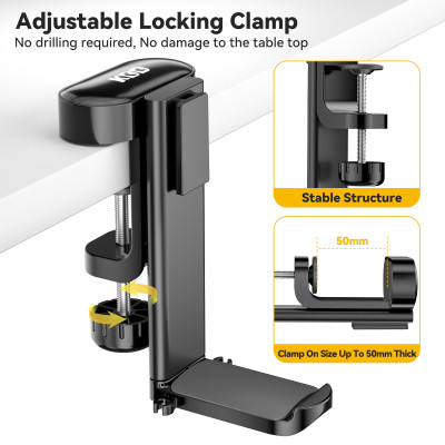 4 في 1 مكتب سماعة شماعات المشبك على تحت مكتب حامل...