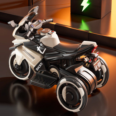 دباب شحن ثلاث عجلات بطارية 6V موتر 380 مع أصوات وا...