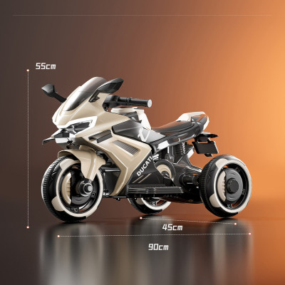 دباب شحن ثلاث عجلات بطارية 6V موتر 380 مع أصوات وا...