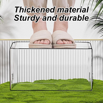 1 قطعة خزان السلحفاة الأرضية المائية الشفافة صندوق...