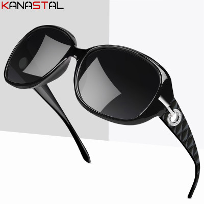 Women's Polarized Sunglasses UV400 Retro Diamond B...