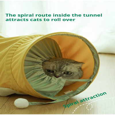 لعبة دوارة نفق القطط التفاعلية، ممر حلزوني رائع قا...