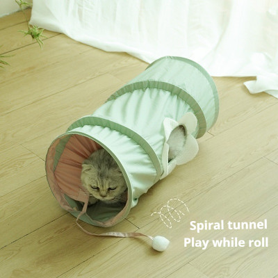 لعبة دوارة نفق القطط التفاعلية، ممر حلزوني رائع قا...