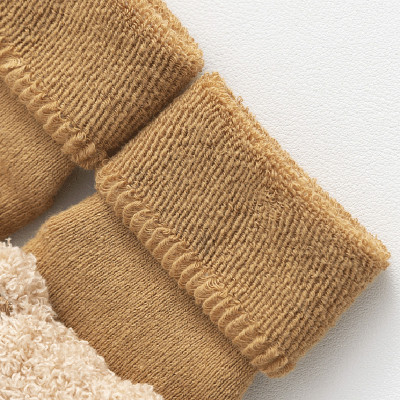 جوارب أطفال قطنية سميكة ودافئة ومريحة ولطيفة على ش...