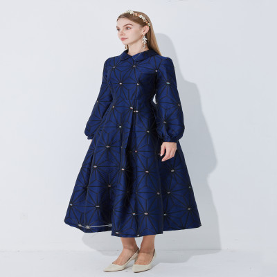 خريف/شتاء تحولت طوق مبطن كم ألف خط صورة ظلية هندسي...