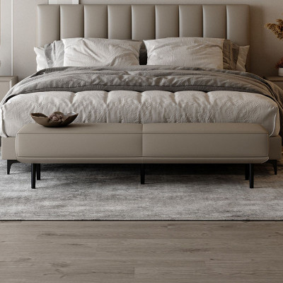 كرسي قدم مستطيلي فاخر ، منجد شمالي ، مقعد بسيط مري...