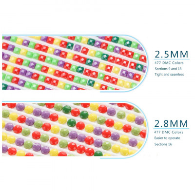 لوحة ماسية كبيرة تصنعها بنفسك ، فن جداري للمناظر ا...