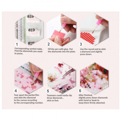 لوحة ماسية كبيرة تصنعها بنفسك ، فن جداري للمناظر ا...