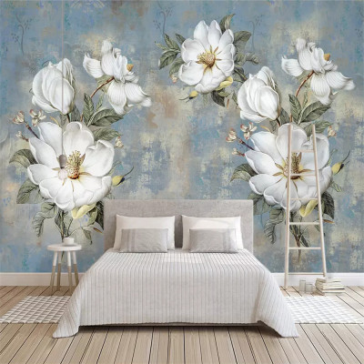 beibehang Customized vintage oil painting flower b...