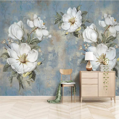 beibehang Customized vintage oil painting flower b...